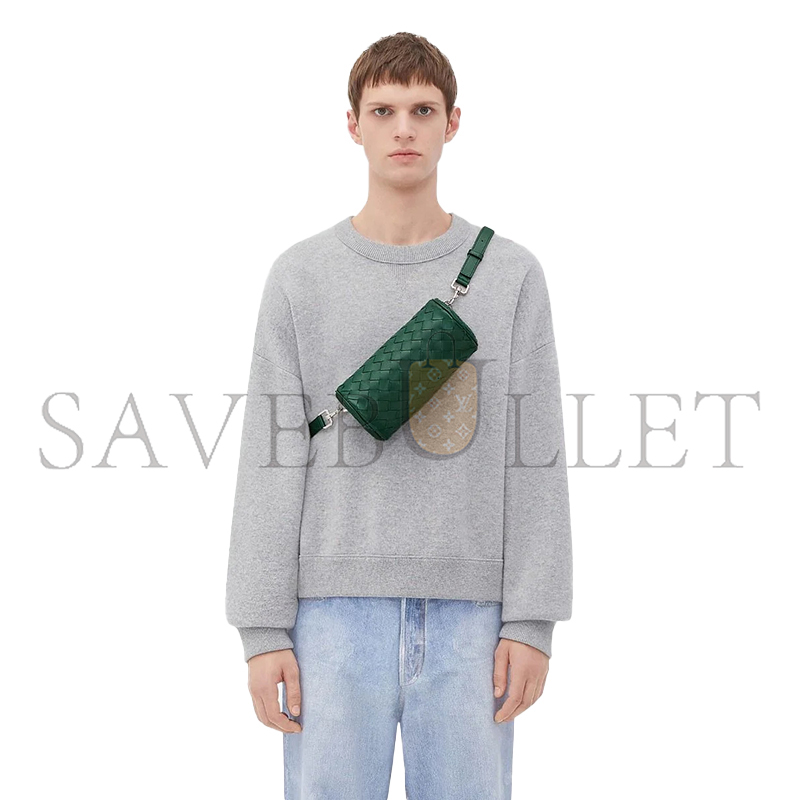 BOTTEGA VENETA MINI INTRECCIATO CYLINDER BAG 777391V2HL13048 (20.5*10.5*10.5cm)